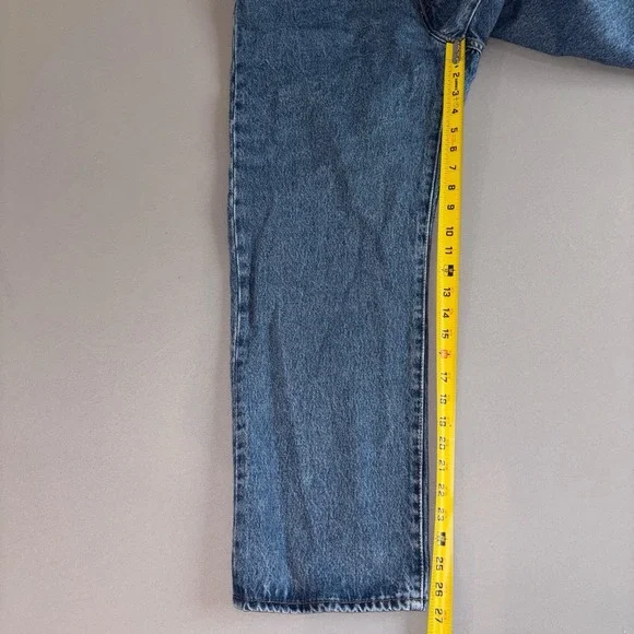 Levi's 501 '90s Premium Jeans W32 L27 Straight Fit Blue Denim Vintage Style - Picture 9 of 11